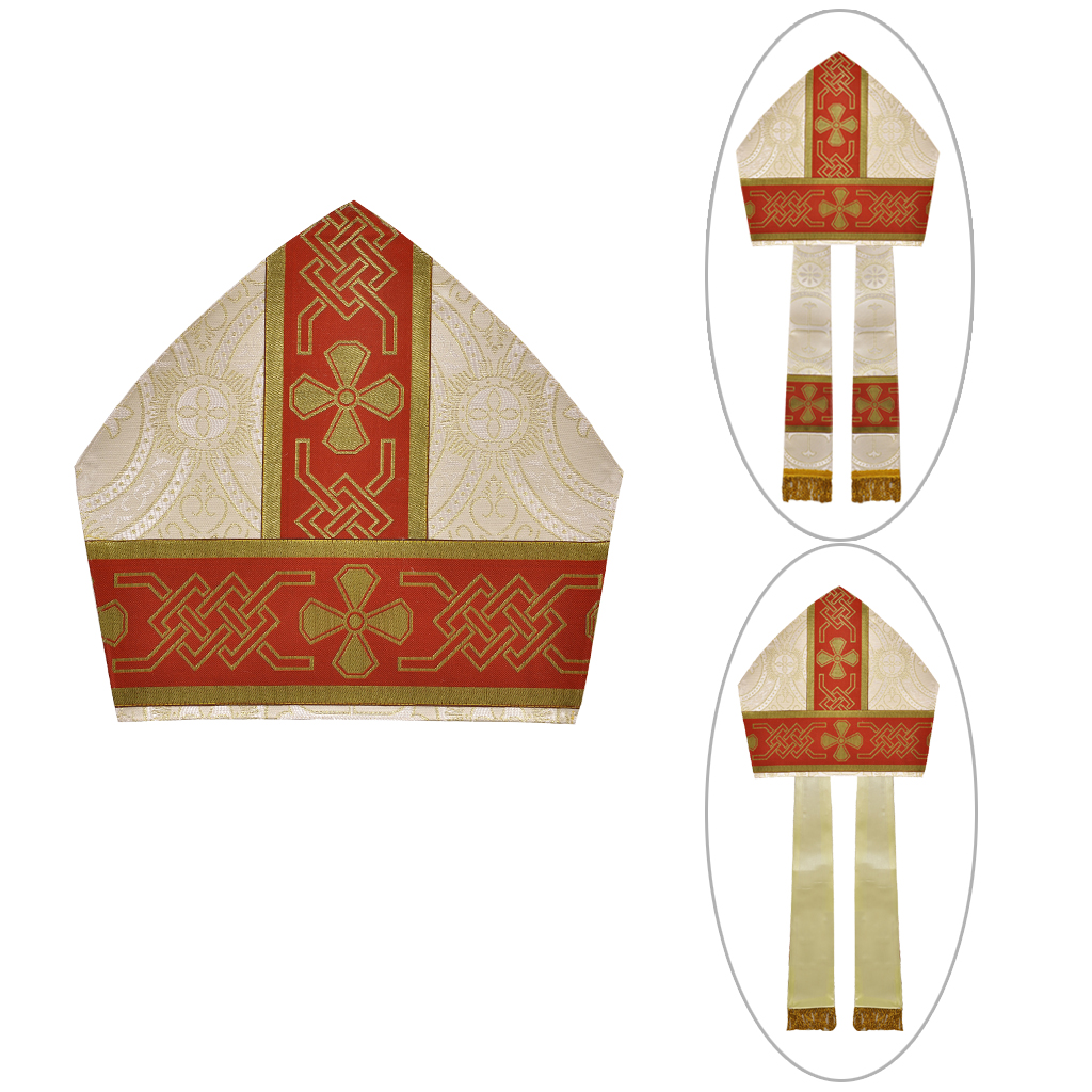 Bishop's Mitre White Gold Bishops Mitre - height - 12 inches
