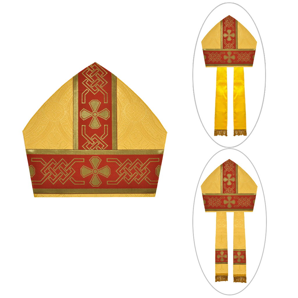 Bishop's Mitre Yellow Gold Bishops Mitre - height - 12 inches