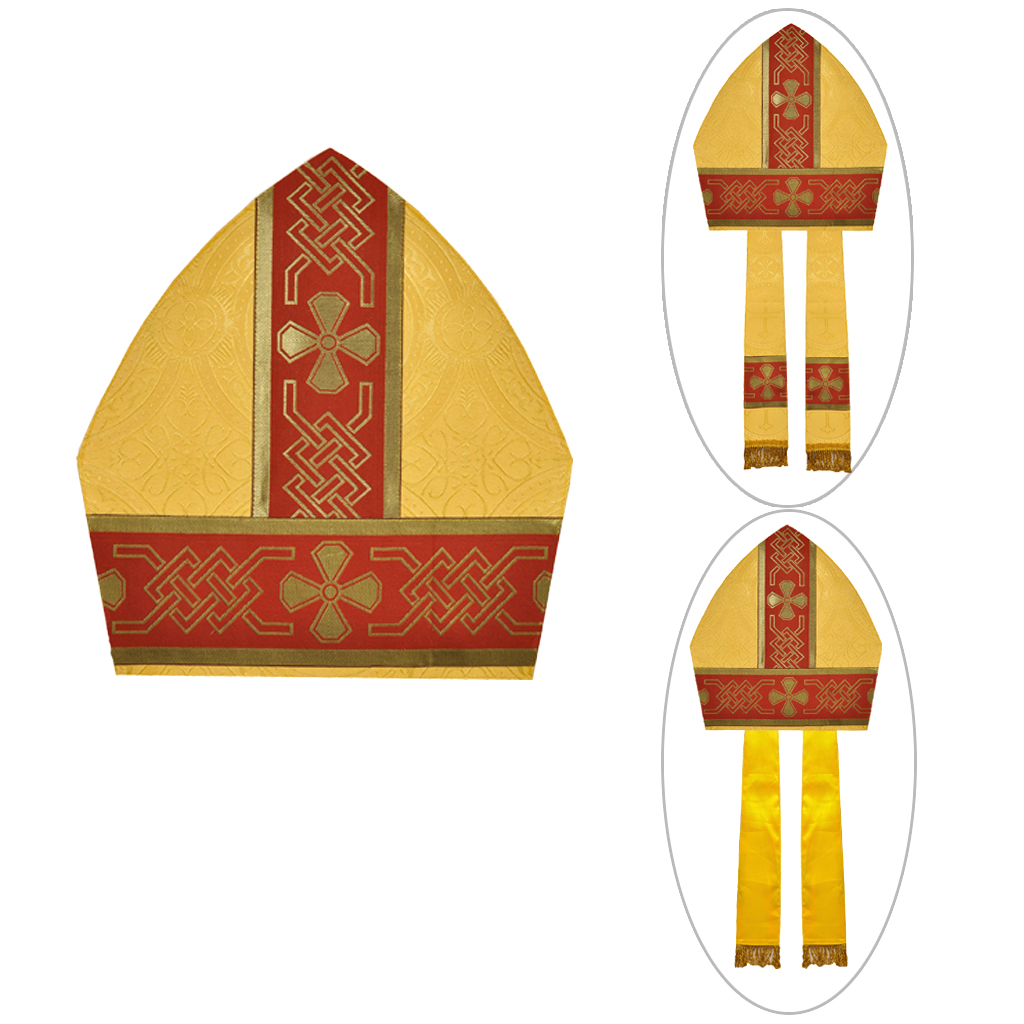 Bishop's Mitre Yellow Gold Bishops Mitre - height - 14 inches