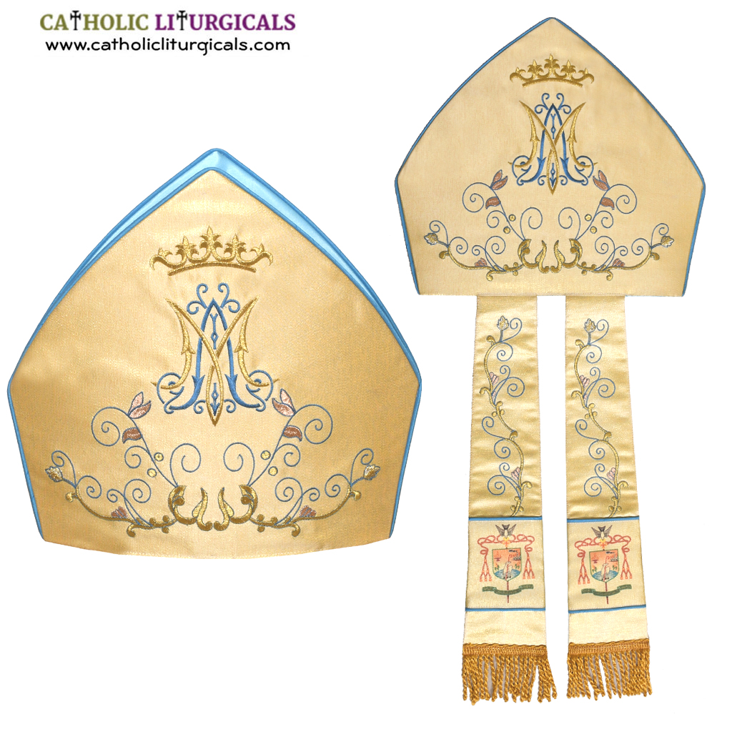 Bishop's Mitre Metallic Gold Bishops Mitre - height - 12 inches