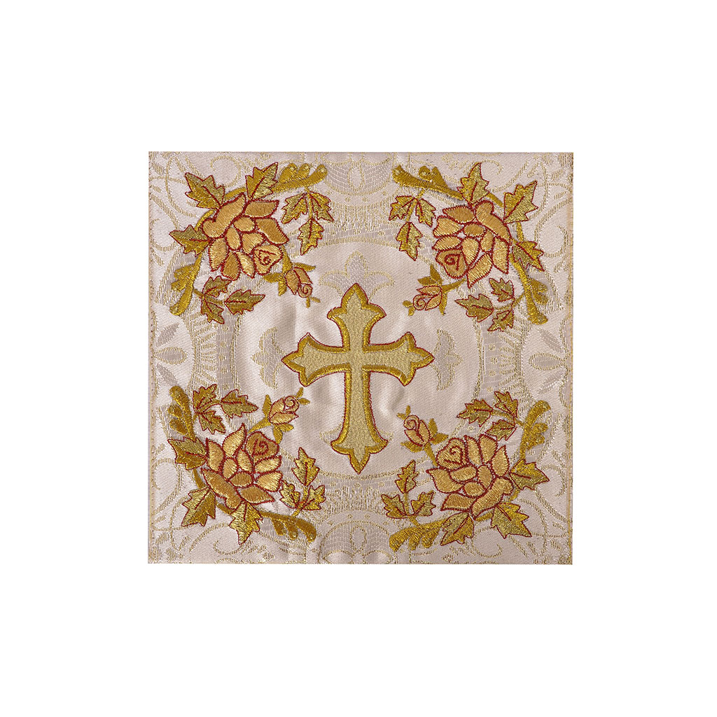 Chalice Palls Chalice Pall - White Gold - Rose Embroidery