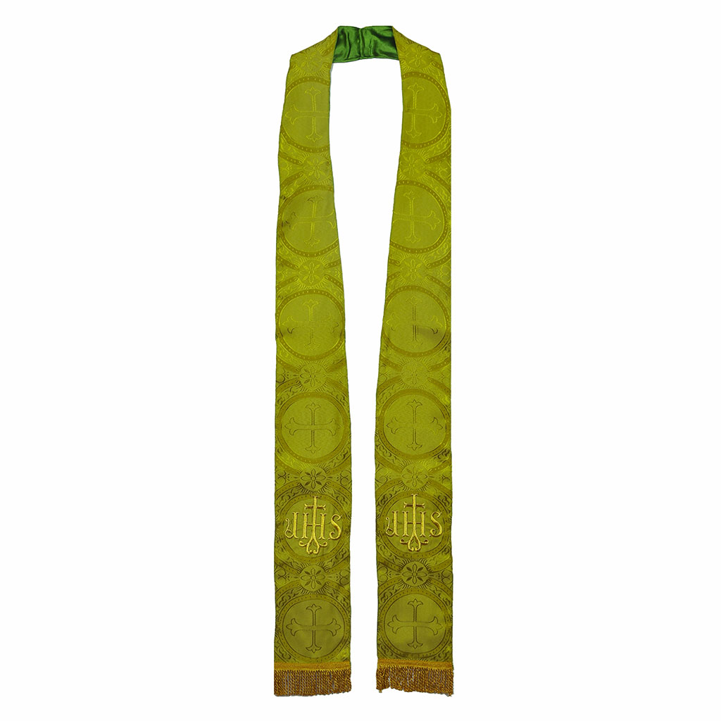 Priest Stoles Olive Green - Priest Stole - IHS