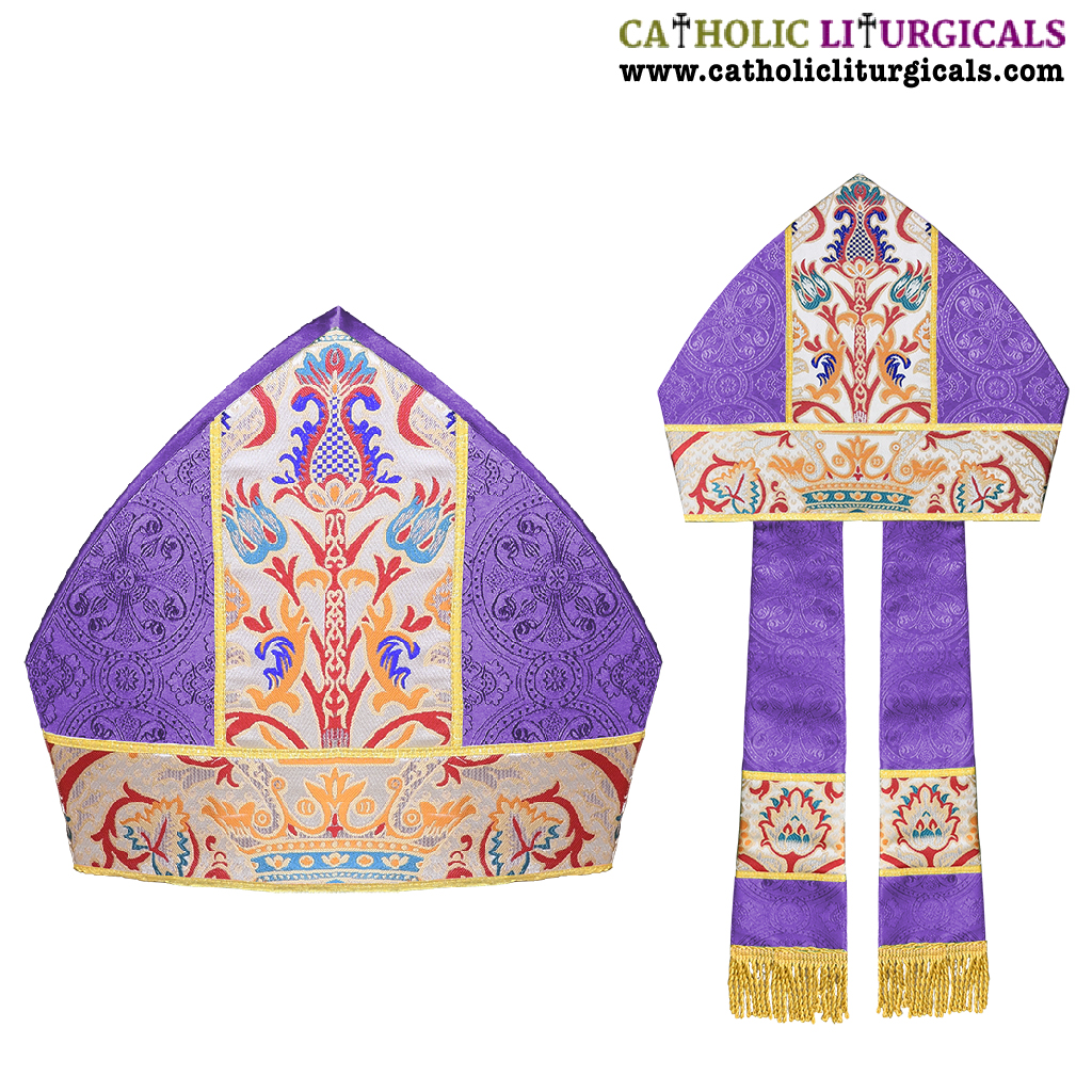 Bishop's Mitre Purple Bishops Mitre - Coronation Tapestry