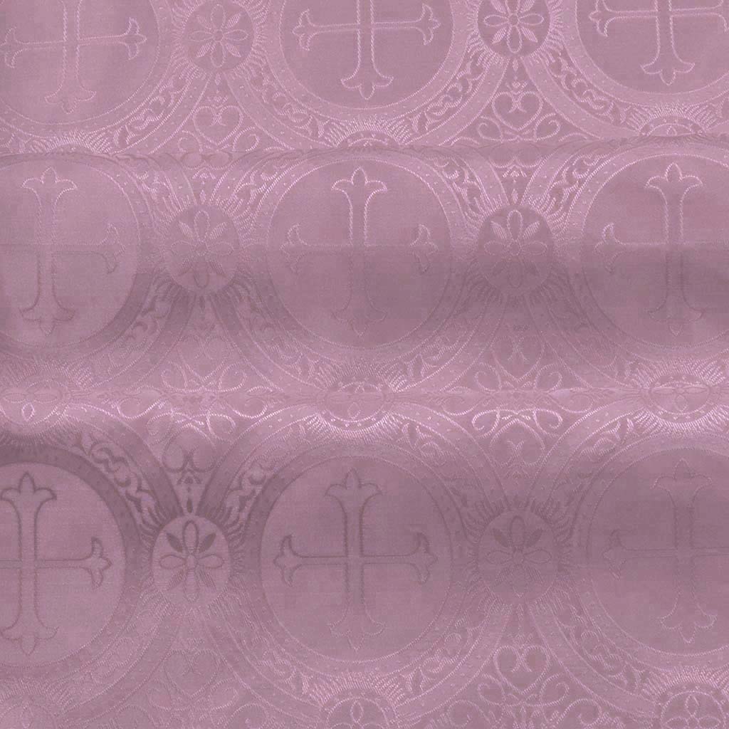 Fabrics Cross Designed Damask Fabric: Rose - Pink