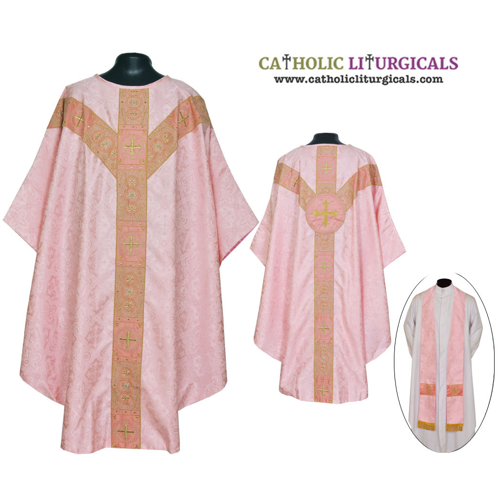 Lenten Offers MCX : Rose Gothic Vestment & Stole Set