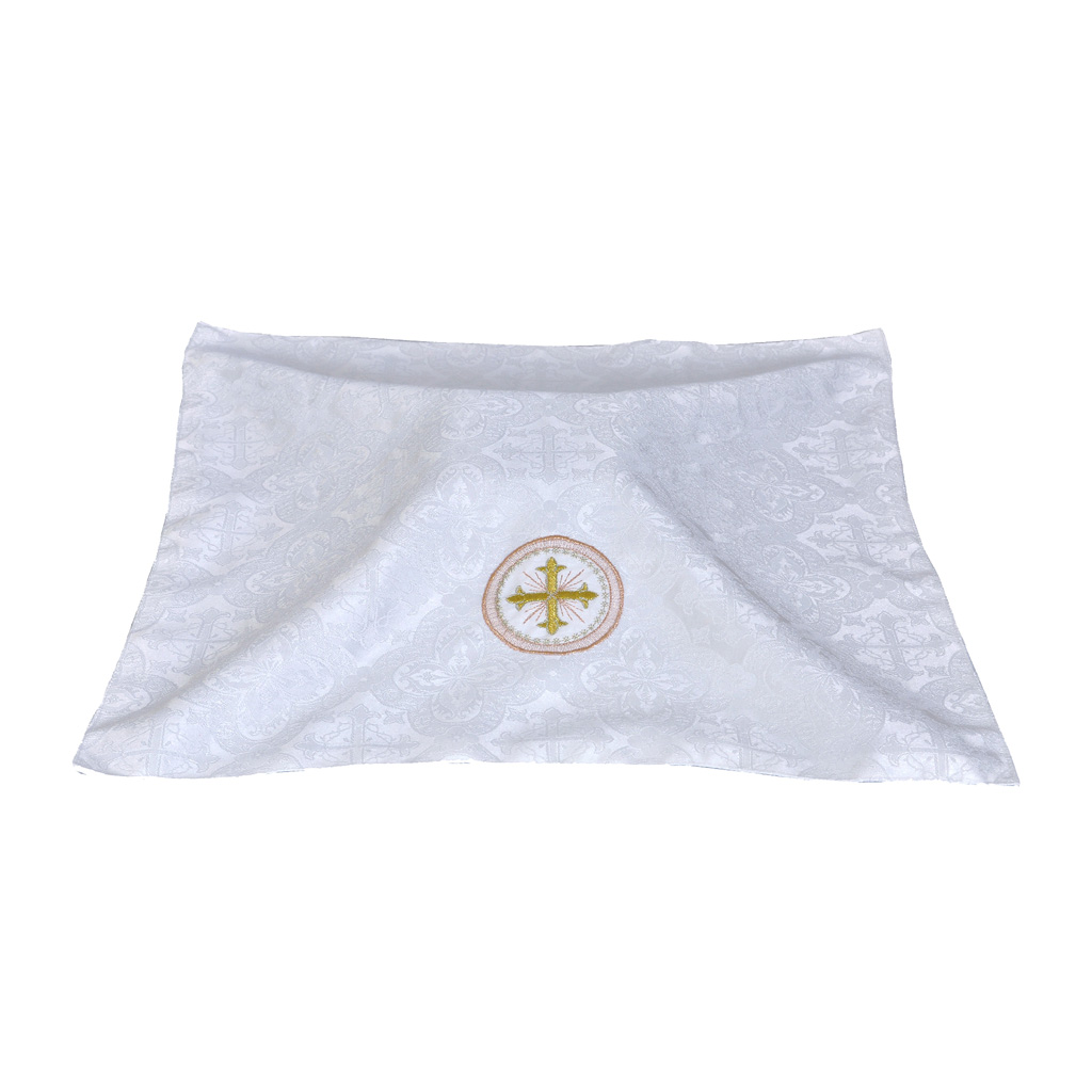 Chalice Veils White Chalice Veil - Cross Embroidery