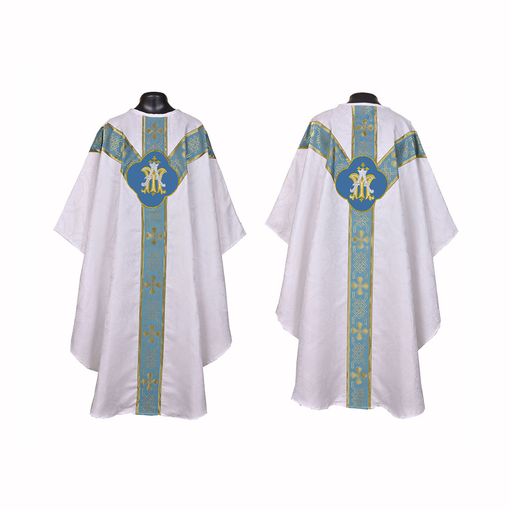 Gothic Chasubles White Marian Gothic Vestment & Mass Set