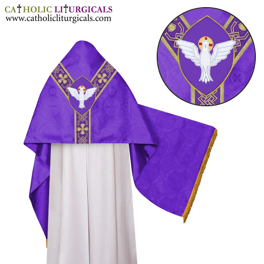 Humeral Veil Humeral Veil - Purple - Holy Spirit Motif