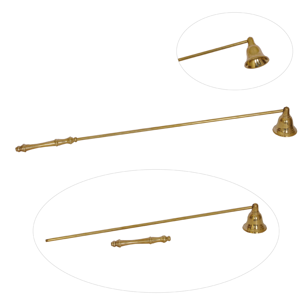 Candle Snuffer Brass Candle Snuffer (18 inches) Gold Tone