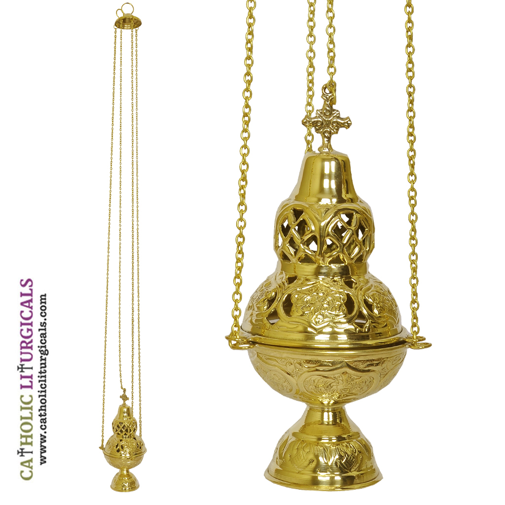 Thuribles 4 Chain Handmade Brass Thurible - Censer