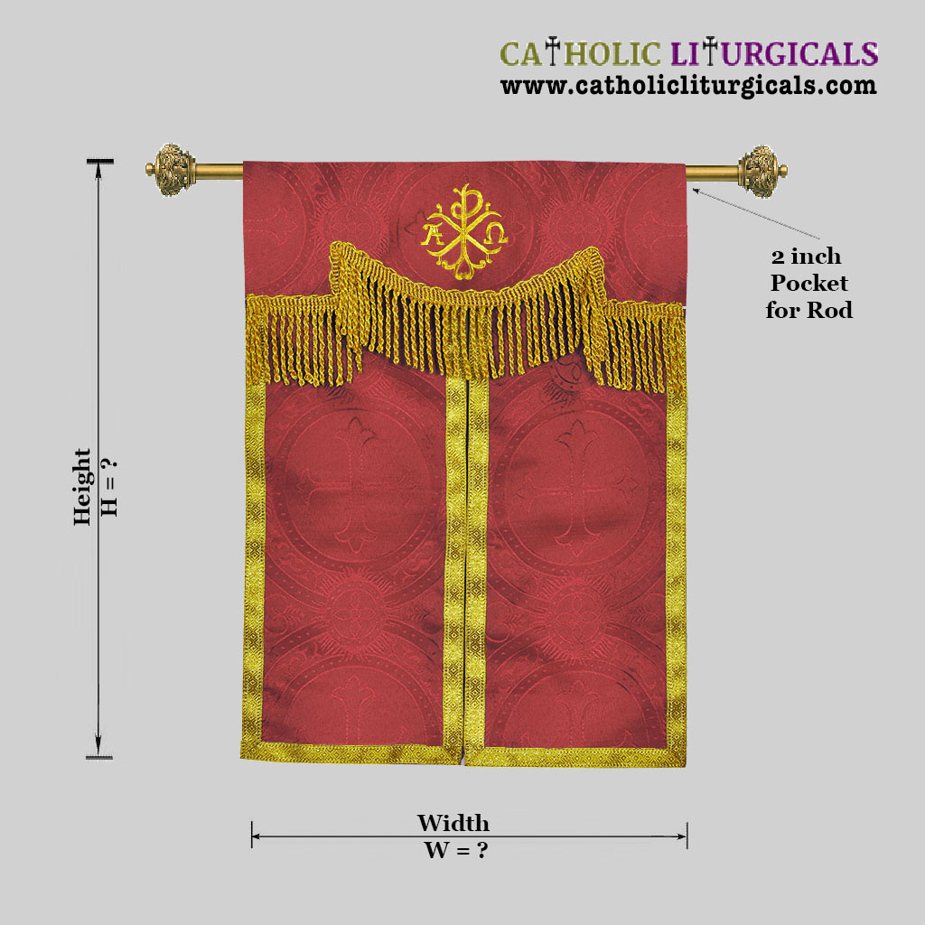 Tabernacle Veils Red Tabernacle Curtain Veil with PAX