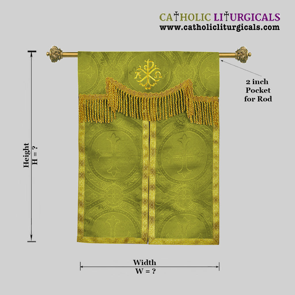 Tabernacle Veils Olive Green Tabernacle Curtain Veil with PAX