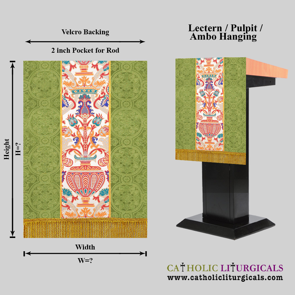 Lectern / Pulpit Hangings Coronation Tapestry Lectern/ Pulpit/ Ambo Hanging