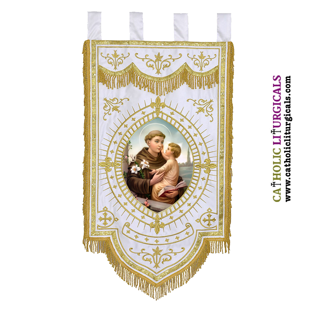 Church Banners St. Anthony Banner - 20 x 34 inches 