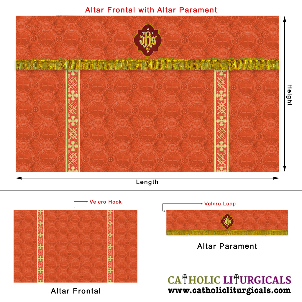 Altar Frontals Altar Frontal with Super Frontal - Red