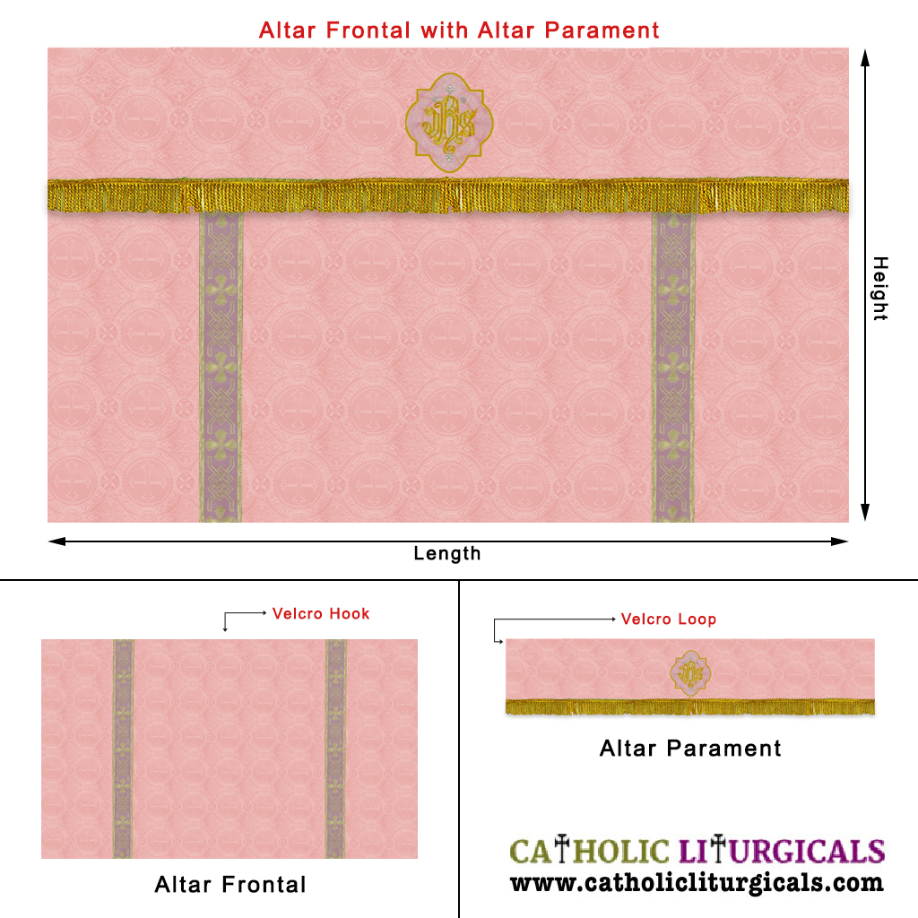Altar Frontals Altar Frontal with Super Frontal - Rose