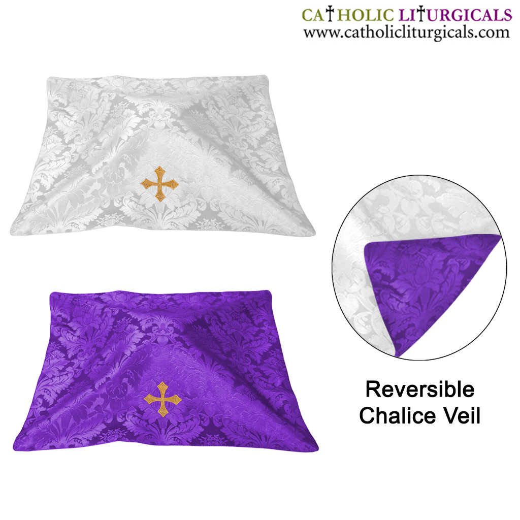 Chalice Veils Purple & White Reversible Chalice Veil