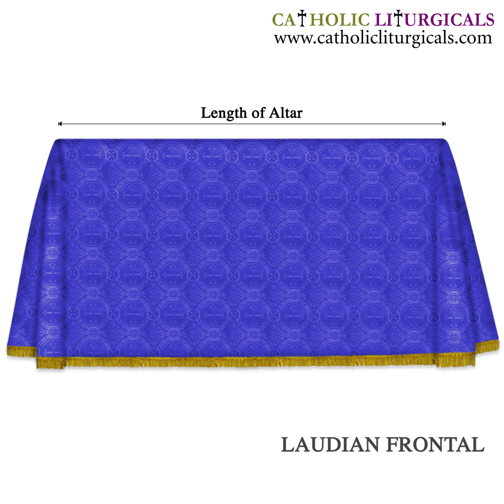 Altar Frontals Full Laudian Frontal/ Laudian Altar Frontal - Dark Blue