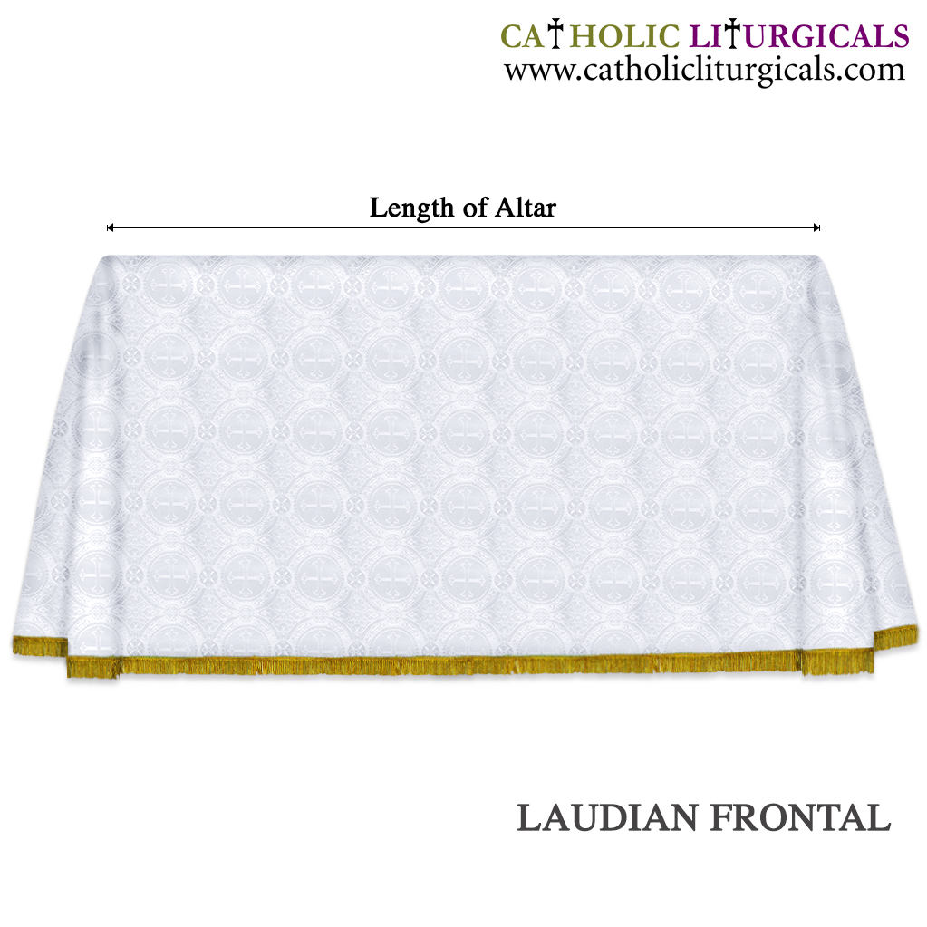 Altar Frontals Full Laudian Frontal/ Laudian Altar Frontal - White