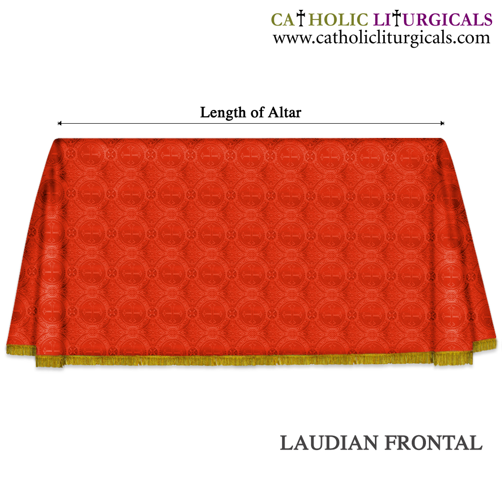 Altar Frontals Full Laudian Frontal/ Laudian Altar Frontal - Red