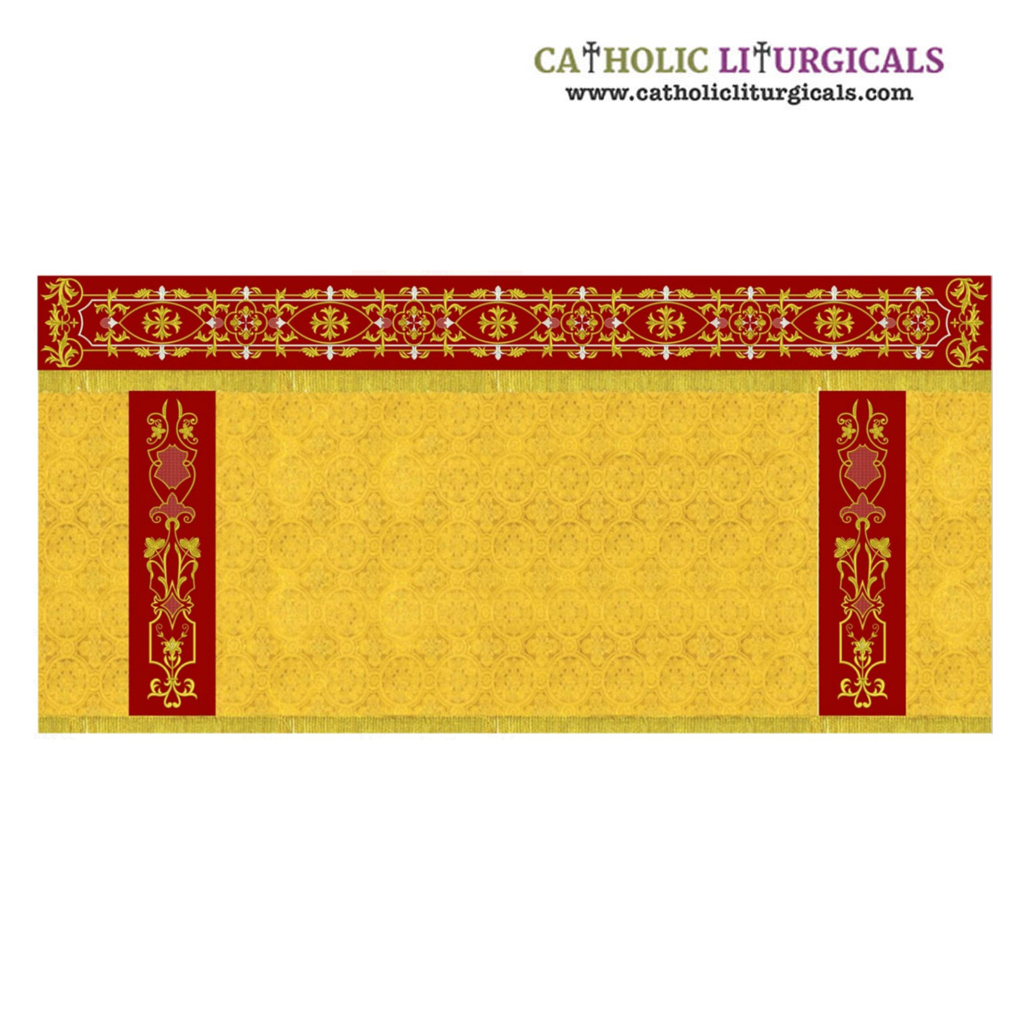 Altar Frontals Yellow Altar Frontal  - Cross Embroidery 