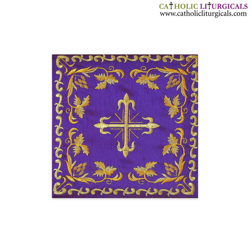 Chalice Palls Chalice Pall - Purple Silk - Embroidered