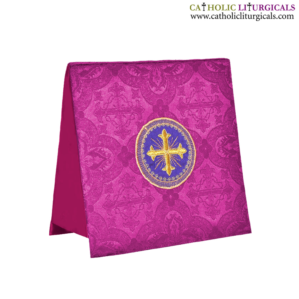 Burse Roman Purple Burse - Cross Embroidery