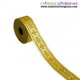 Trims & Galon - Two Inch Gold Trim - 2 Inch - 25 Metre Role