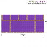 Altar Frontals - Traditional Altar Frontal - Purple Damask Fabric