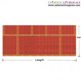 Altar Frontals - Traditional Altar Frontal - Red Damask Fabric