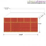 Altar Frontals - Red Altar Frontal - with Mensa Top