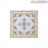 Chalice Palls - Chalice Pall - White Silk - Embroidered