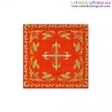 Chalice Palls - Chalice Pall - Red Silk - Embroidered